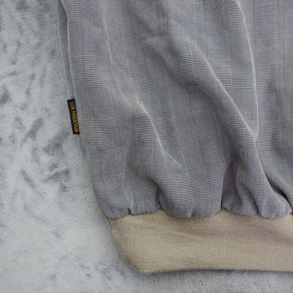 Sun Mountain Sweatshirt Mens L Gray Beige Long Sleeve VNeck Pullover Activewear - Picture 13 of 16